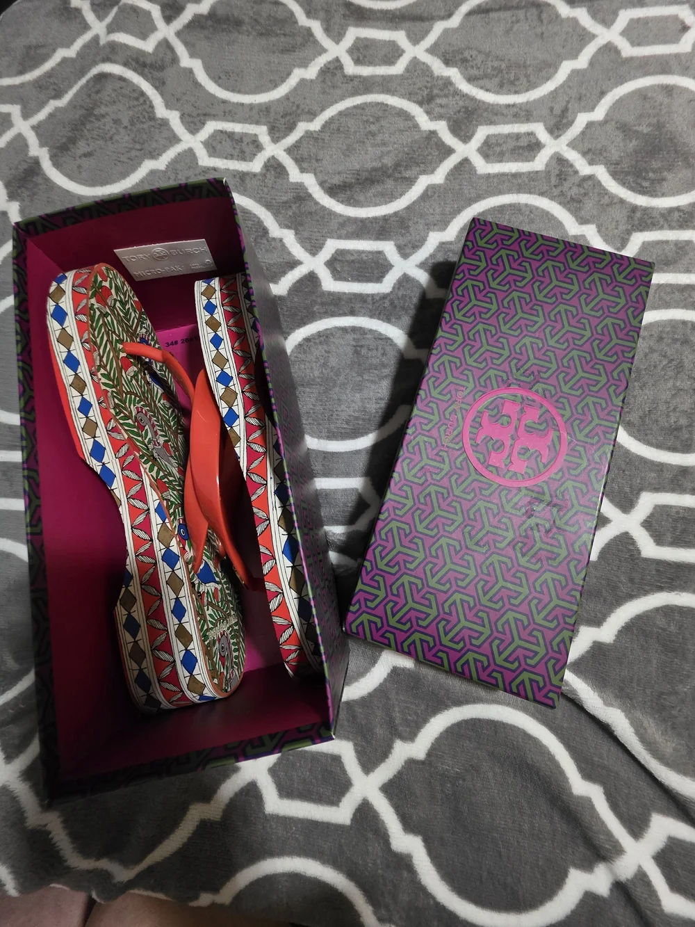 Tory Burch Spicy Orange Wedge Size 7